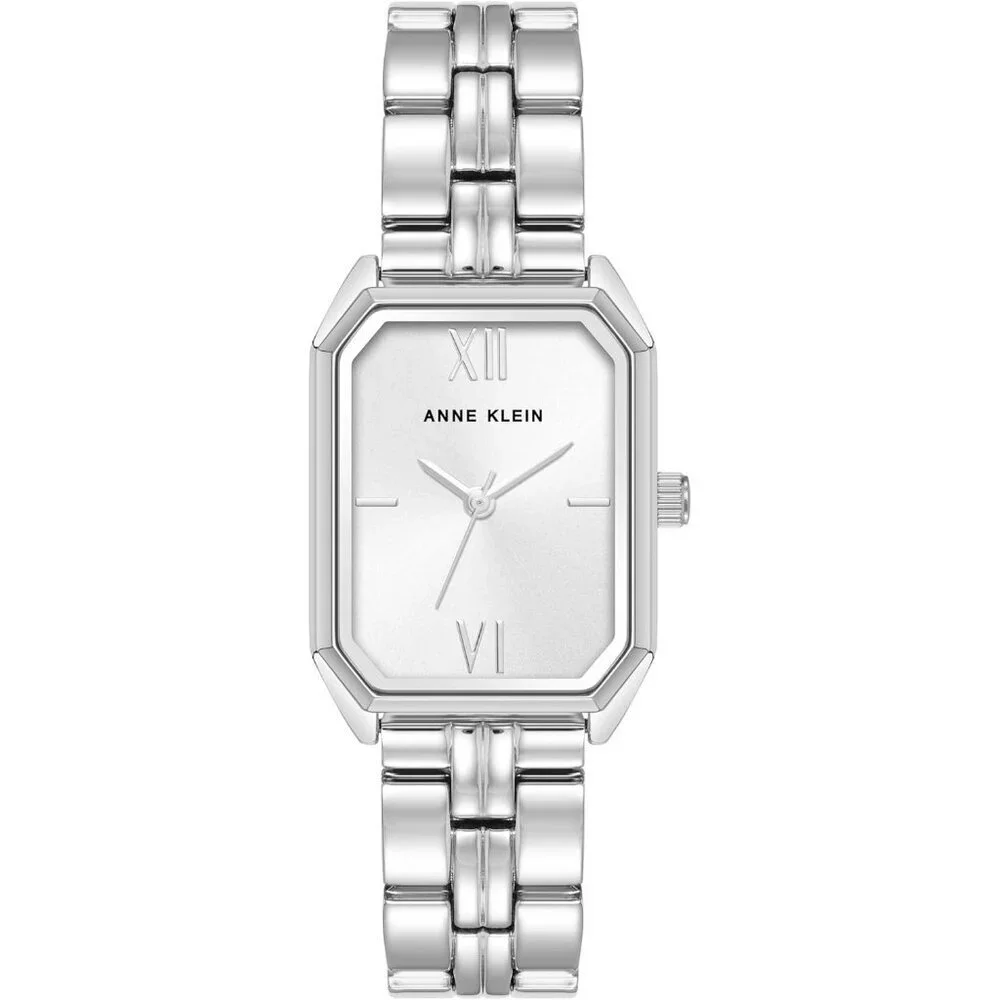 Women's Silver Stainless Steel Water Resistant Bracelet Adjustable Watch